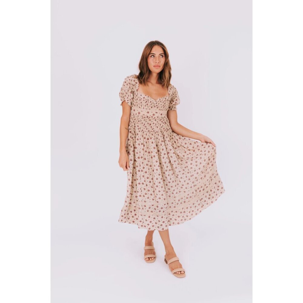 FREE PEOPLE Bali-Juniper Dress in Ivory Size US 0 - Picture 9 of 10